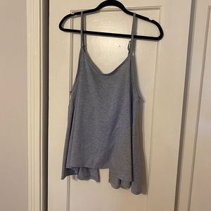 Gray Open Back Tank